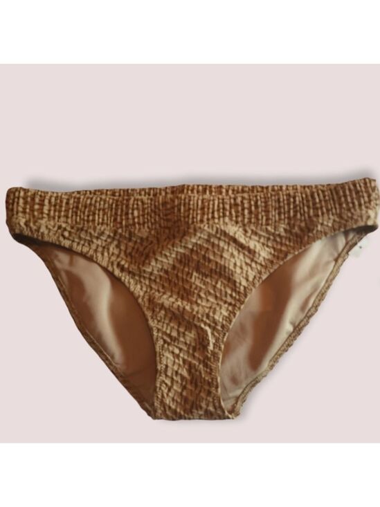 aerie Other - New Aerie Animal Print Bikini Bottoms Neutral Tan Ribbed Texture